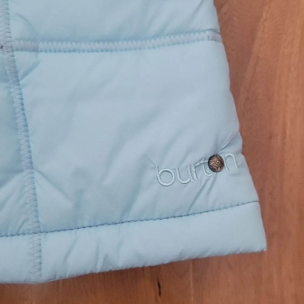 Burton Dry Ride Light Blue‎ Hooded Snowboard Vest Medium